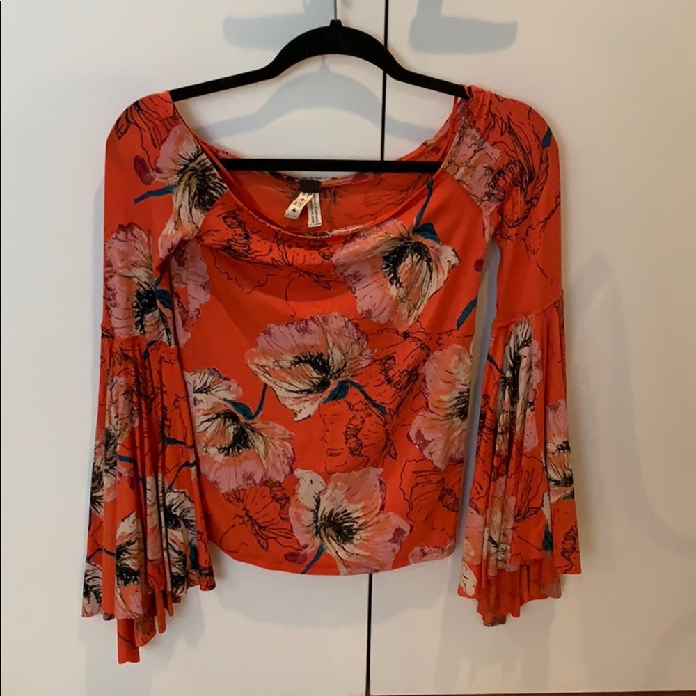 Free People floral long sleeve